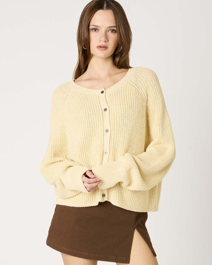 Butter Yellow Cardigan