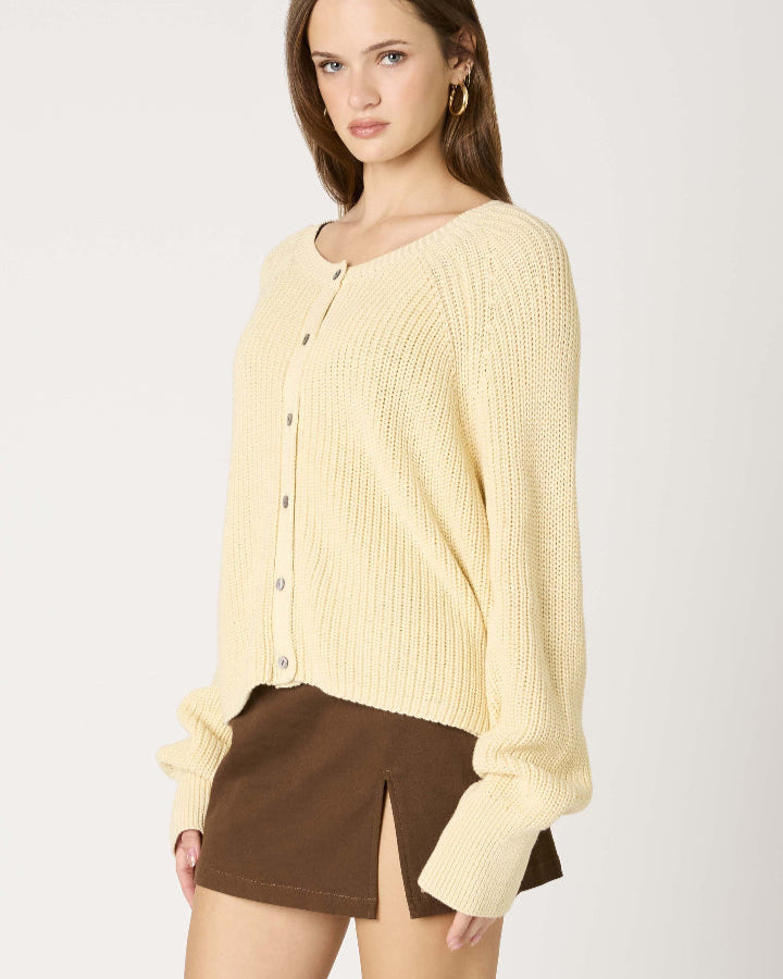 Butter Yellow Cardigan