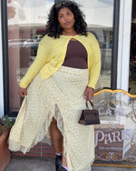 Butter Floral Ruffle Maxi Skirt