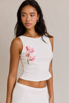 Kaia Floral Mesh Skirt