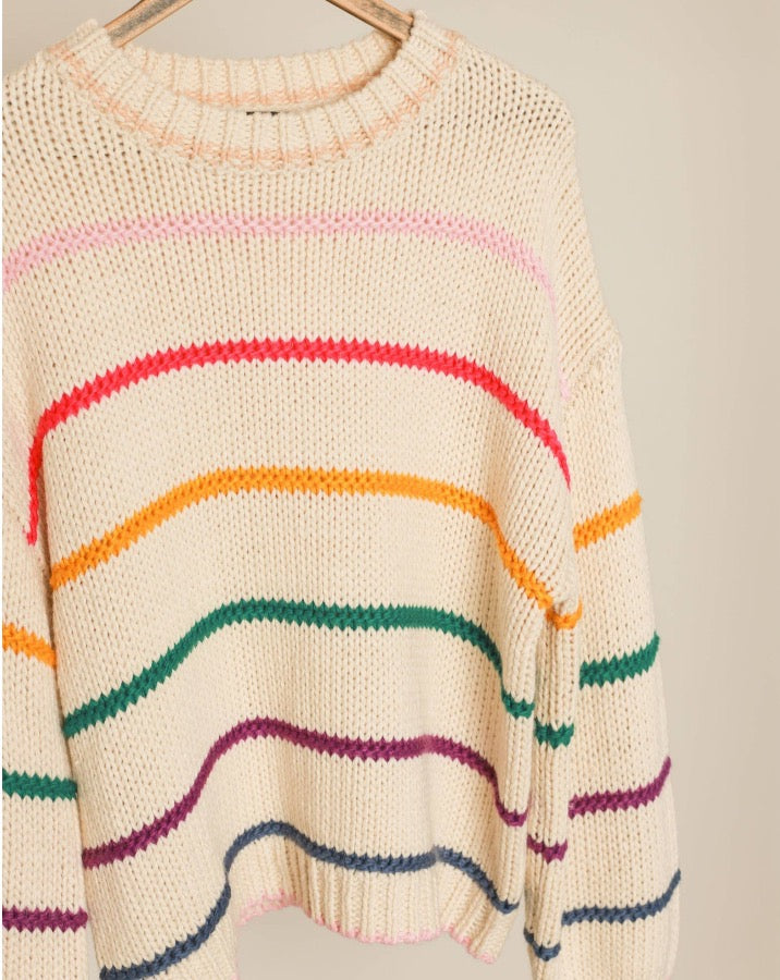 Rainbow Striped Sweater