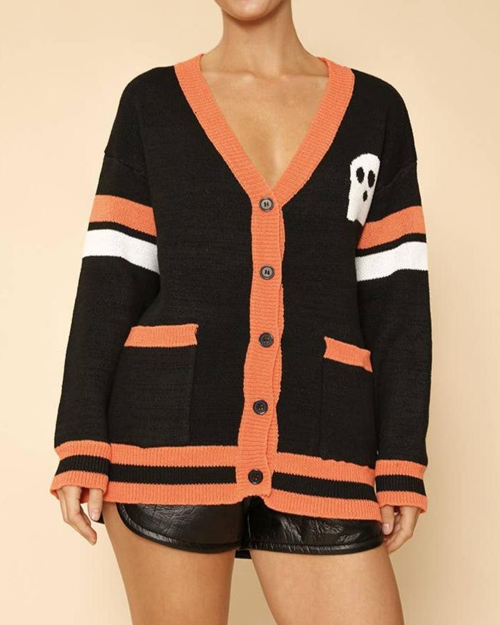 Varsity Ghost Cardigan