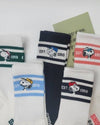 Snoopy Sports Crew Ankle Socks : Black Line