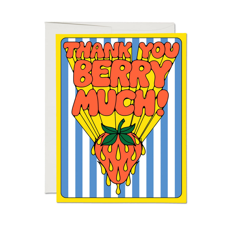 So Many Strawberries Greeting Card