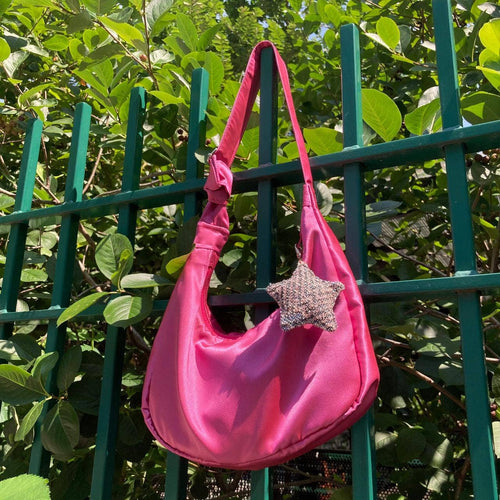 Chocolate Brown Star Bag Charm