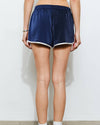 Navy Parker Striped Track Shorts