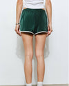 Green Parker Striped Track Shorts