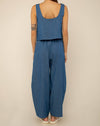 High Rise Denim Barrel Pant