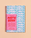 Sardines Lettepress Spiral Notebook