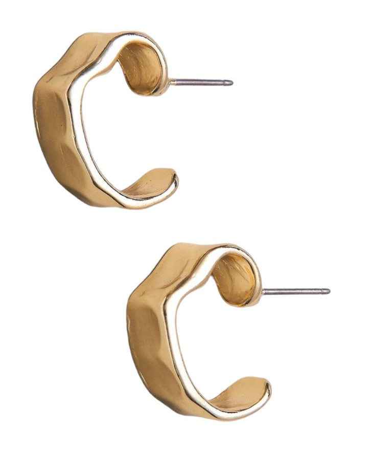 Textured Hoop Earring
