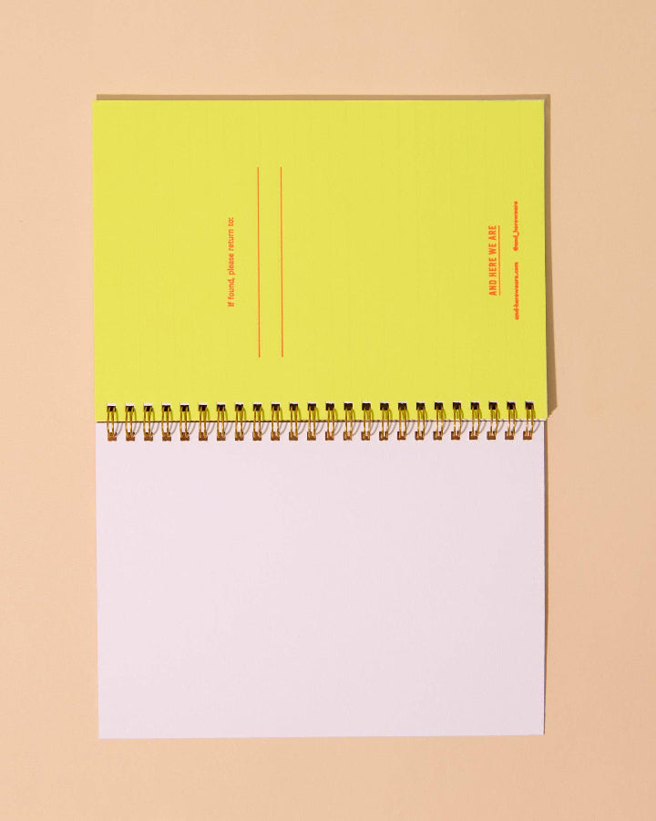 Hot Dogs Letterpress Spiral Notebook
