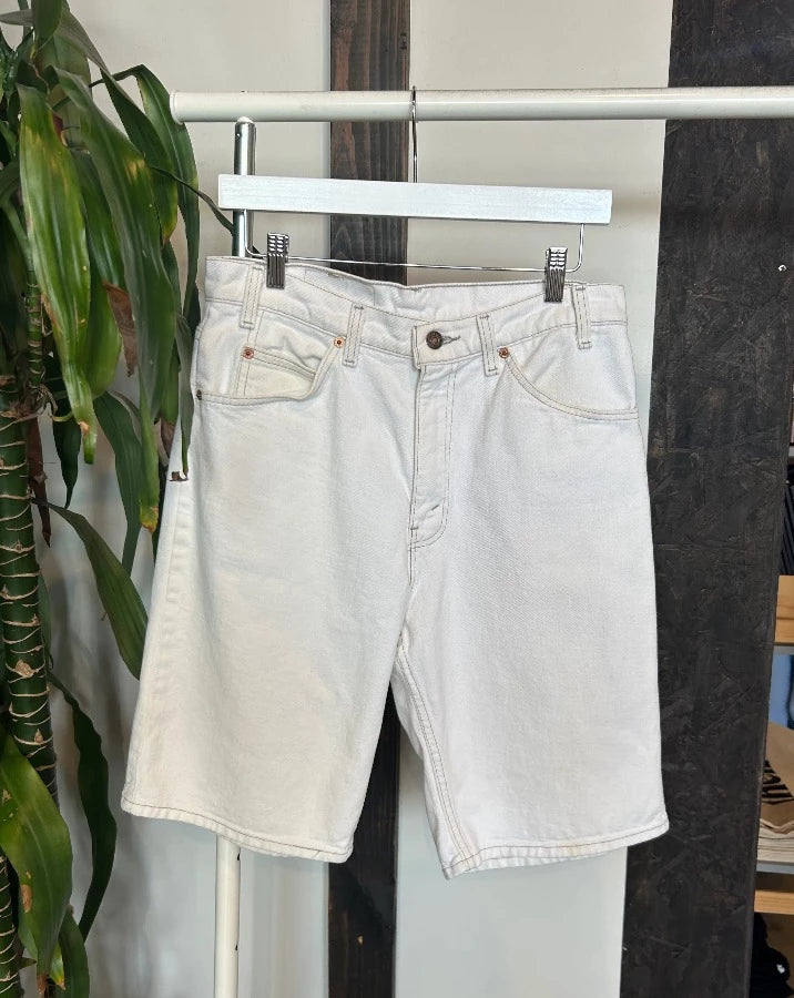 Vintage White Denim Shorts