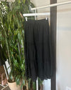 Black Tiered Draw String Skirt