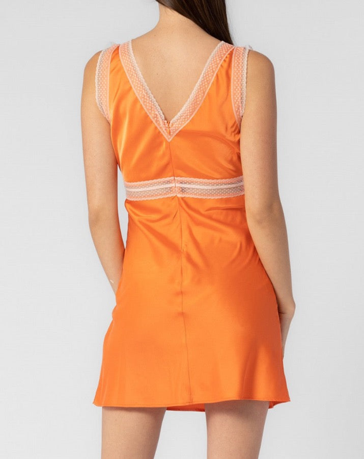 Cecelia Lace Trimmed Slip Dress