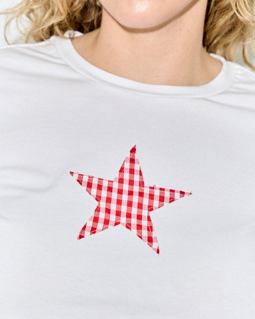 Plus Gingham Star Tee