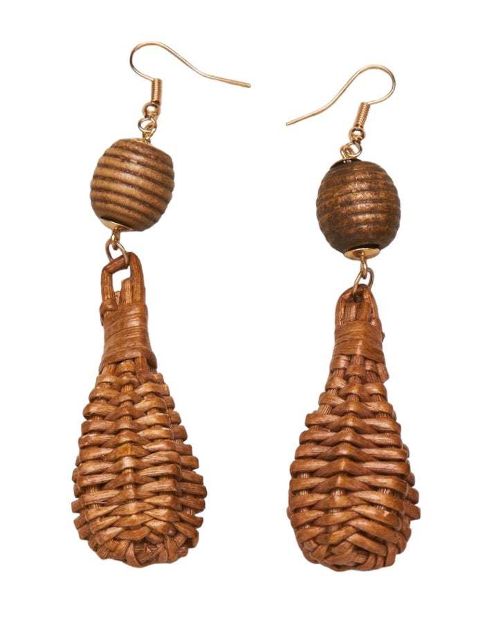 Rattan Cage Earrings