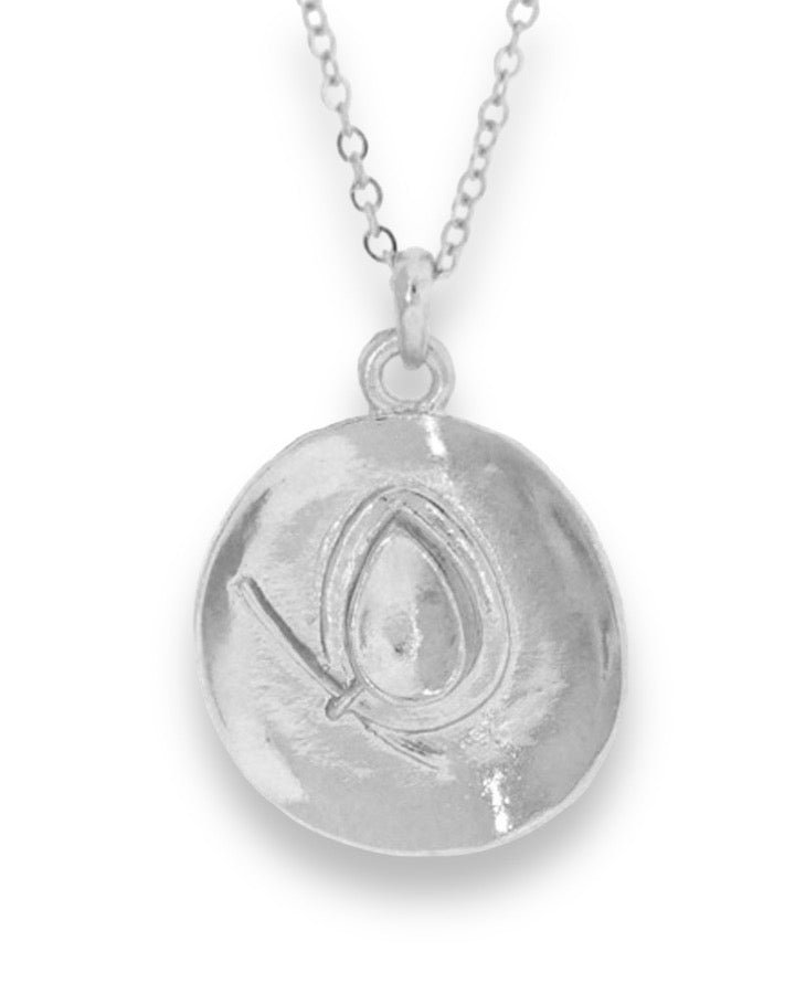 Silver Cowboy Hat Necklace