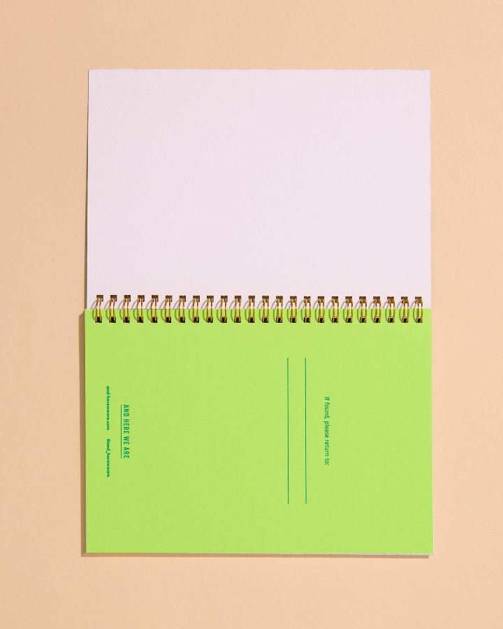 Strawberry Letterpress Spiral Notebook