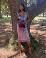 Vintage Blush Slip Skirt