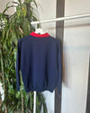 Vintage Collared Embroidered Sweatshirt