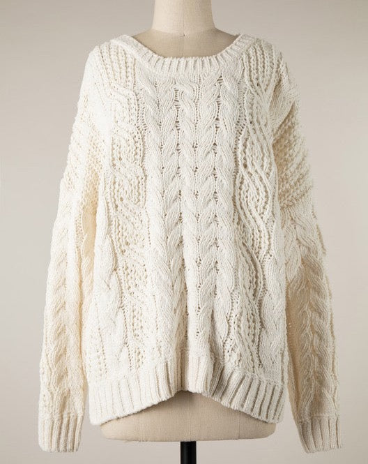 Twin Peaks Cable Knit Sweater