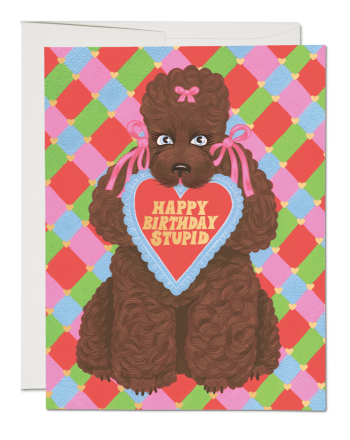 Birthday Poodle Card