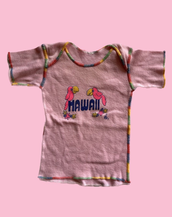Vintage Kids Pink Hawaii Baby Tee