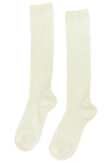 Off White Knee High Socks