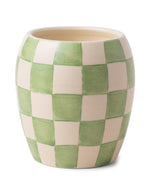 Green Checkmate Candle - Cactus Flower