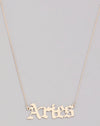 Old English Zodiac Necklace