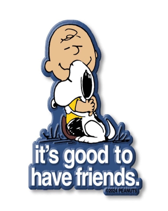 3P4 X Peanuts® Valentine - Good Friends 3D Magnet (Blue)