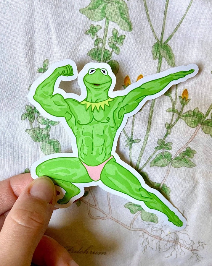 Buff Kermit the Frog Stickers