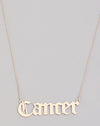 Old English Zodiac Necklace