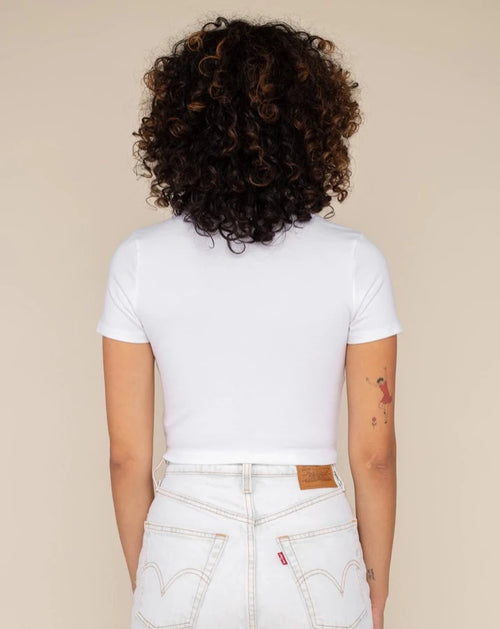 Cotton Spandex Cropped Baby Tee