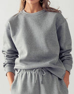 Heather Gray Fleece Sweatshirt