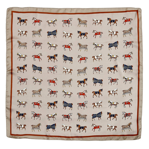 Beige Horse Scarf