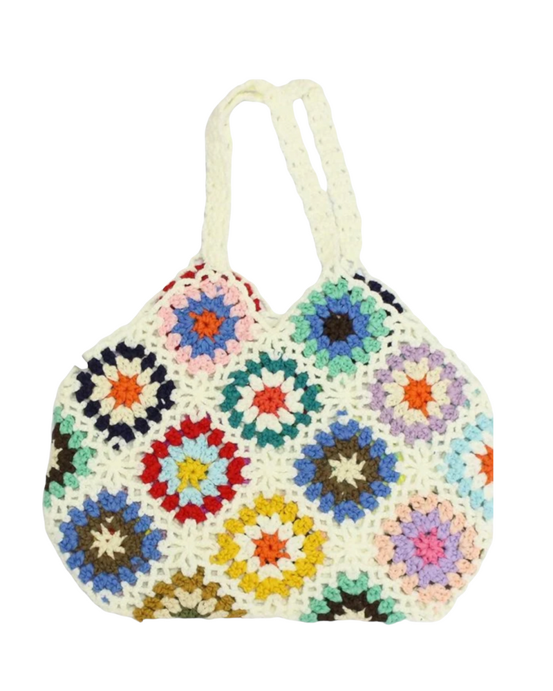 Crochet Granny Square Shoulder Bag