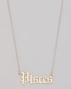 Old English Zodiac Necklace