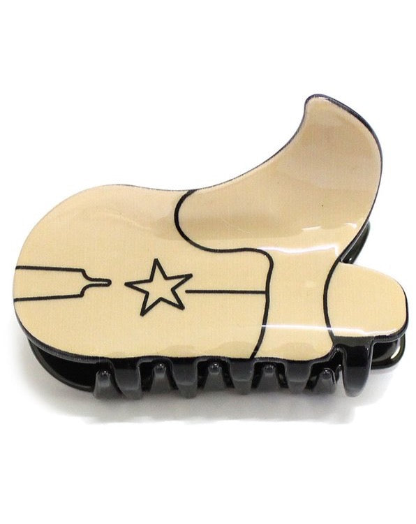 Cowboy Boot Hair Claw Clip