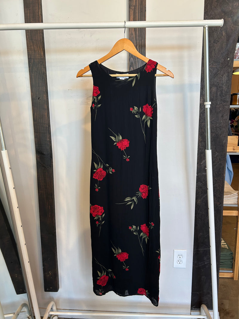 Vintage Rose Maxi Dress
